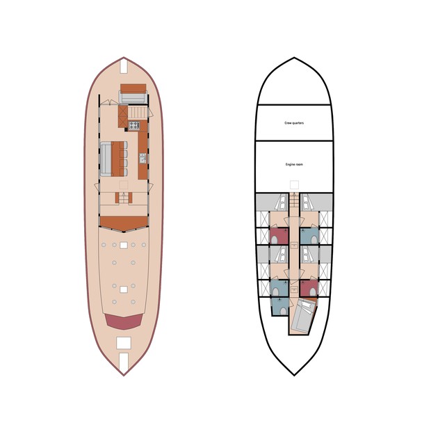 Cabin layout for Glaros