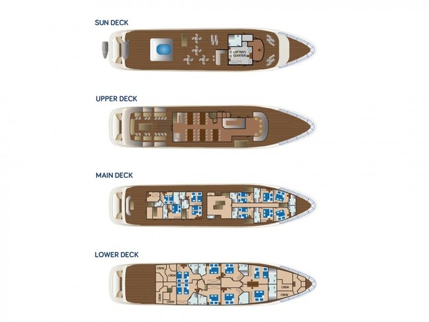 Cabin layout for Lastavica