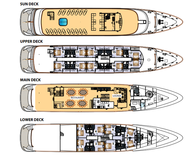 Cabin layout for My Wish