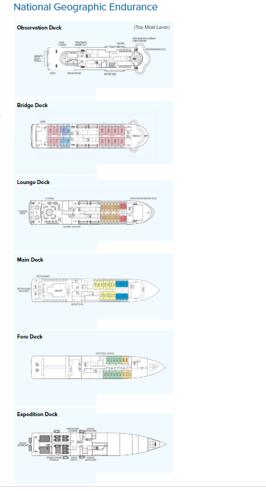 Cabin layout for National Geographic Endurance