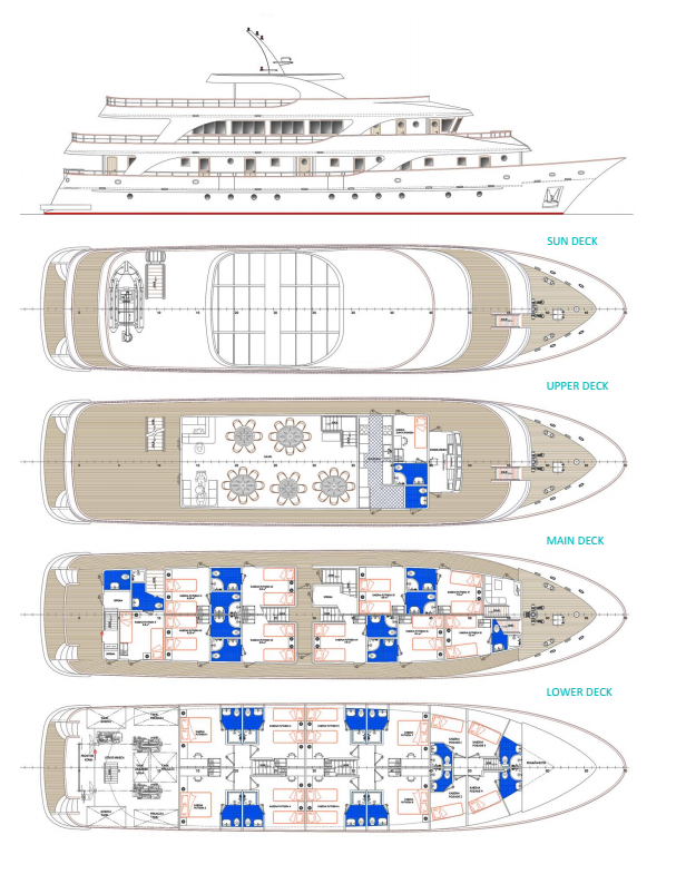 Cabin layout for Moonlight