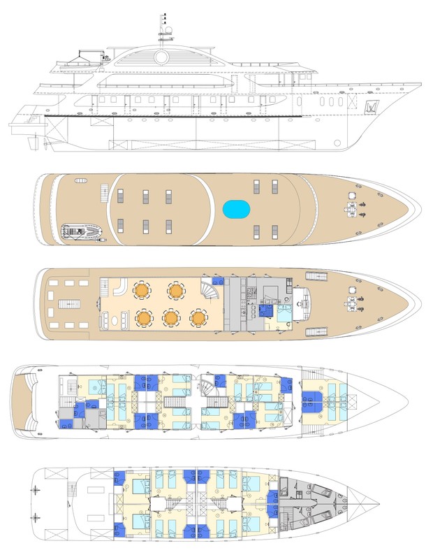 Cabin layout for Katarina