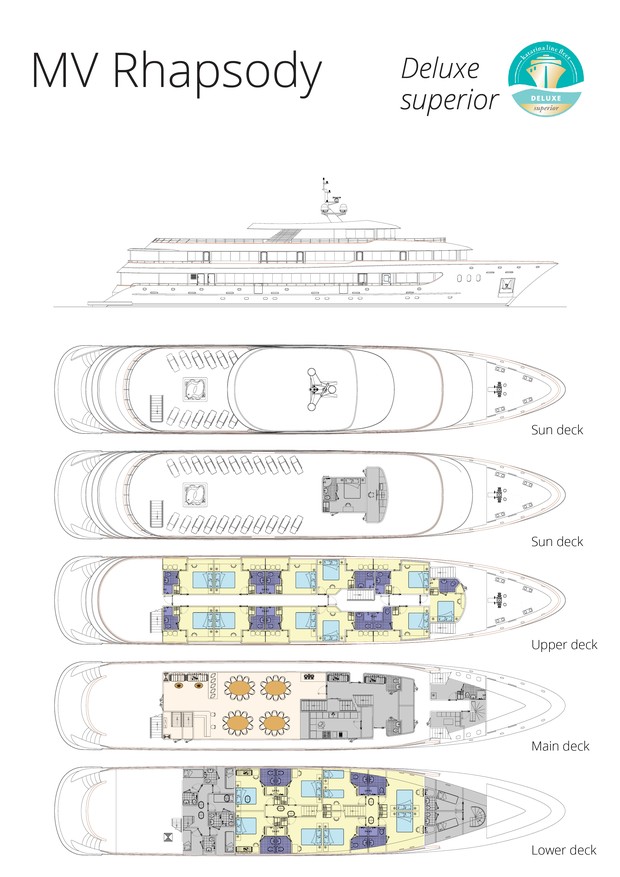 Cabin layout for Rhapsody