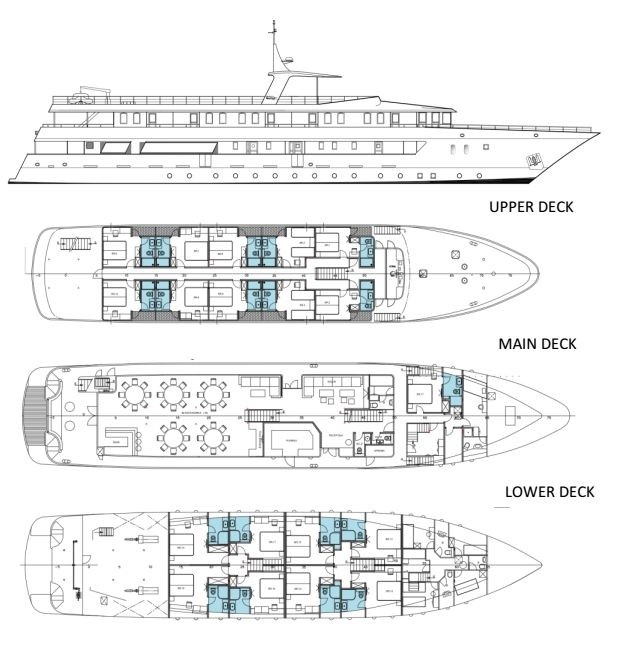 Cabin layout for Adriatic Sun