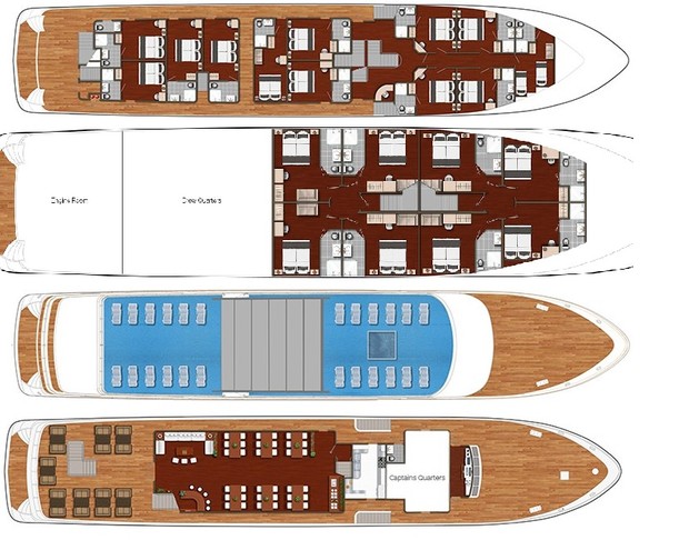 Cabin layout for Olimp/Esperanza/Queen Jelena