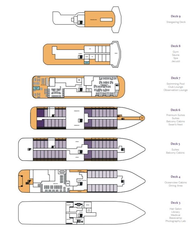 Cabin layout for Vega