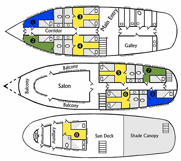 Cabin layout for Tucano