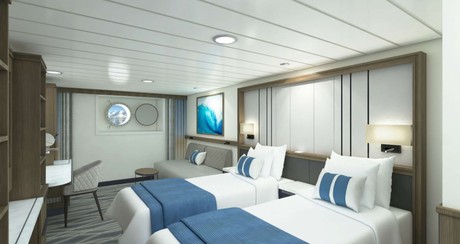 Category F Stateroom - Triple Stateroom (Porthole)