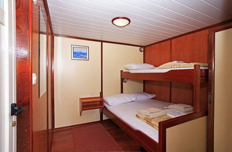 Below deck cabins